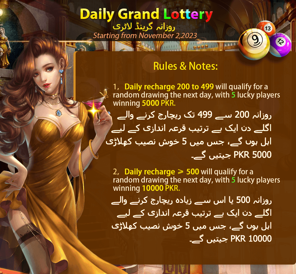 Slot Bounty daily grand lottery event